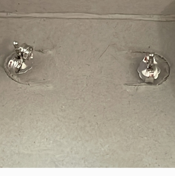 ❤️NIB❤️ KAY JEWELERS 10K ROSE GOLD /925 SILVER DOUBLE HEART DIAMOND EARRINGS - Picture 6 of 6